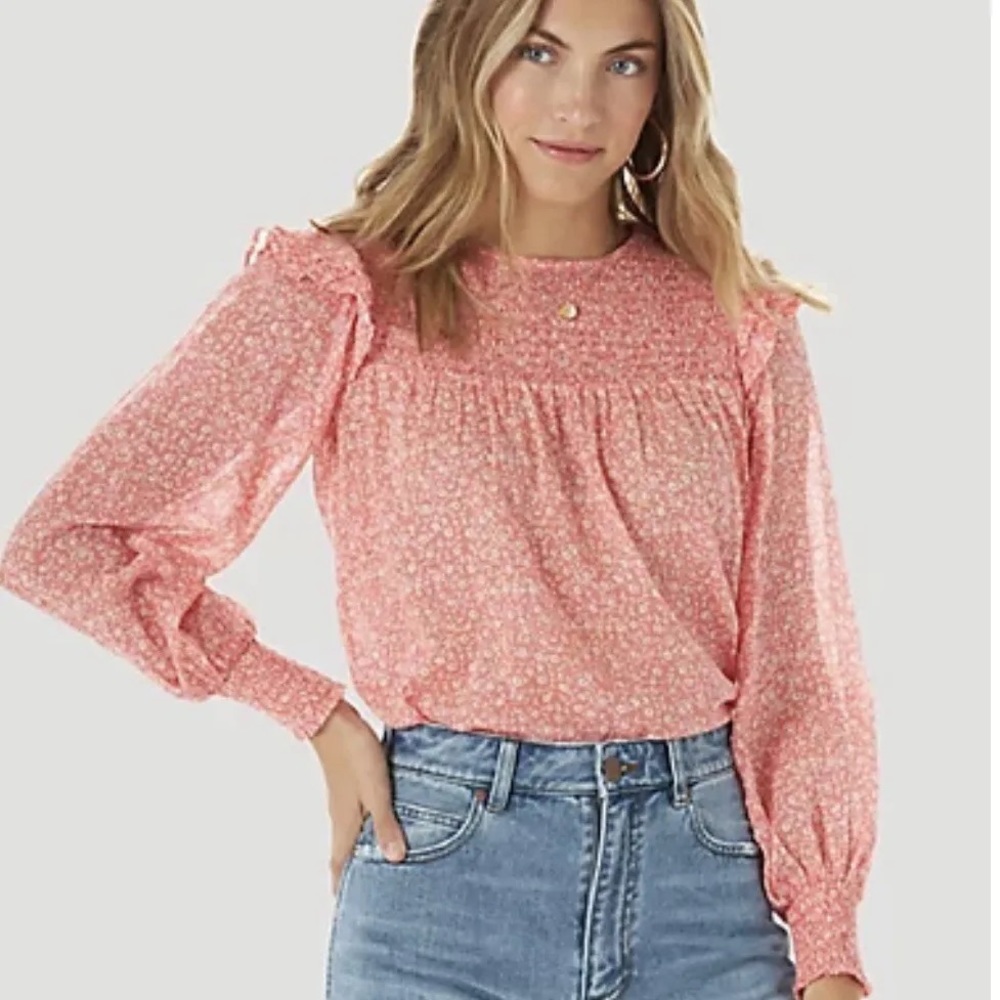 Billabong x Wrangler Pink Blouse